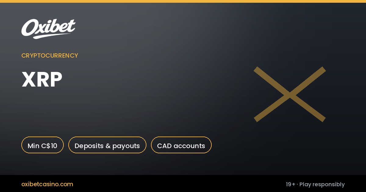 XRP deposits and withdrawals at Oxibet Casino Canada